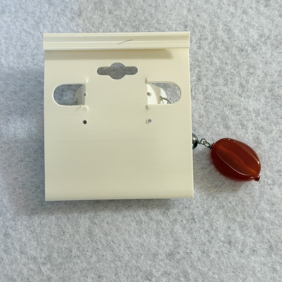 Carnelian drop earrings Sterling Silver Earrings new with tags earrings - Picture 4 of 4